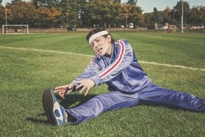 tired workout - stretching