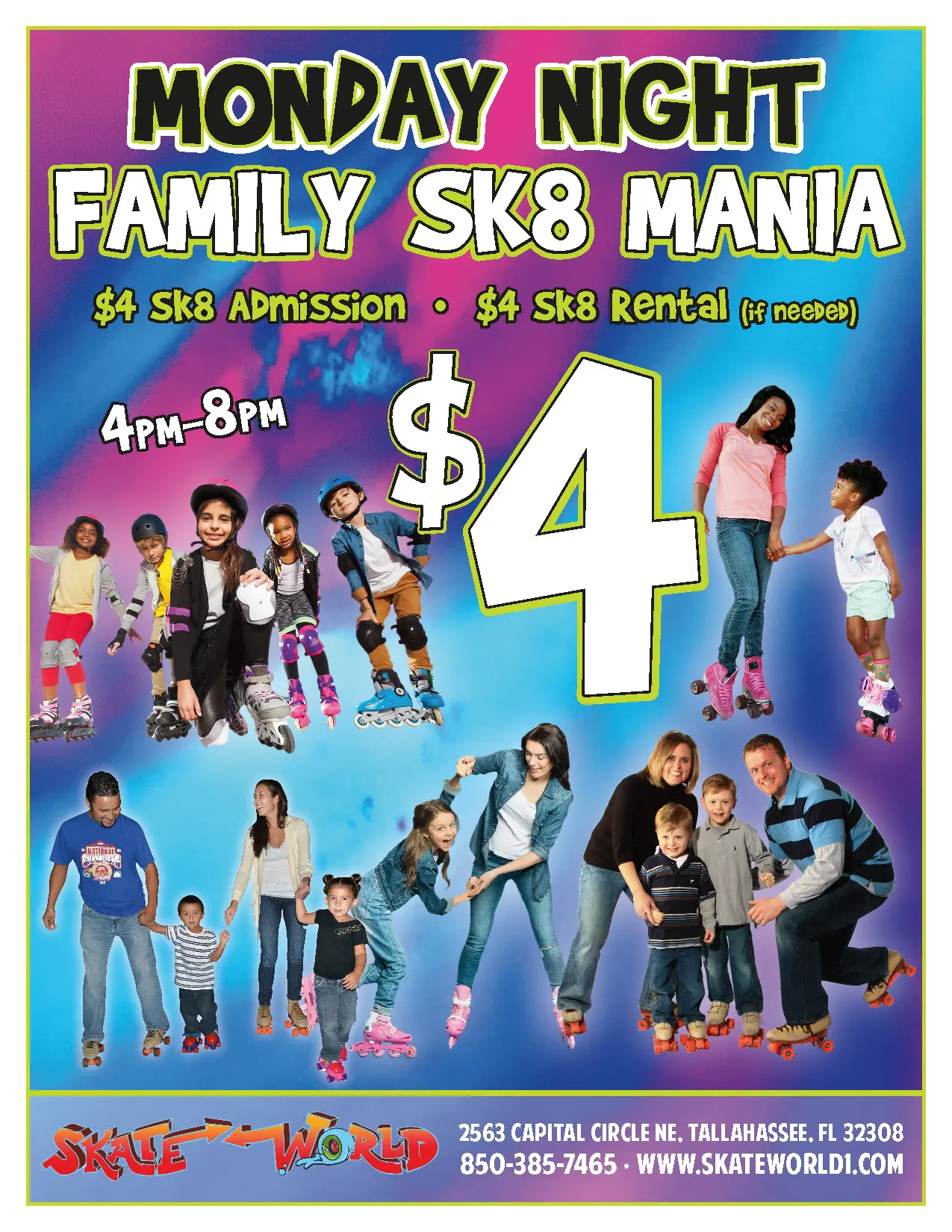 Monday Night Family Skate Mania