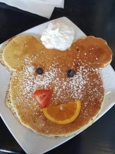 Mouse shaped pancake