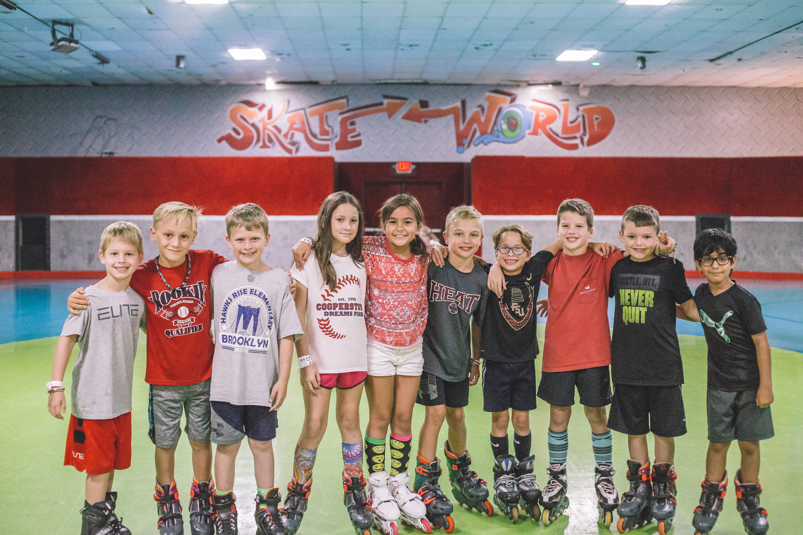 Kids Skate Free, Kids Skate Free Club, Family Fun, Summer Camp, Summer Camps, Groups and Schools, Skate World, Skate World Center