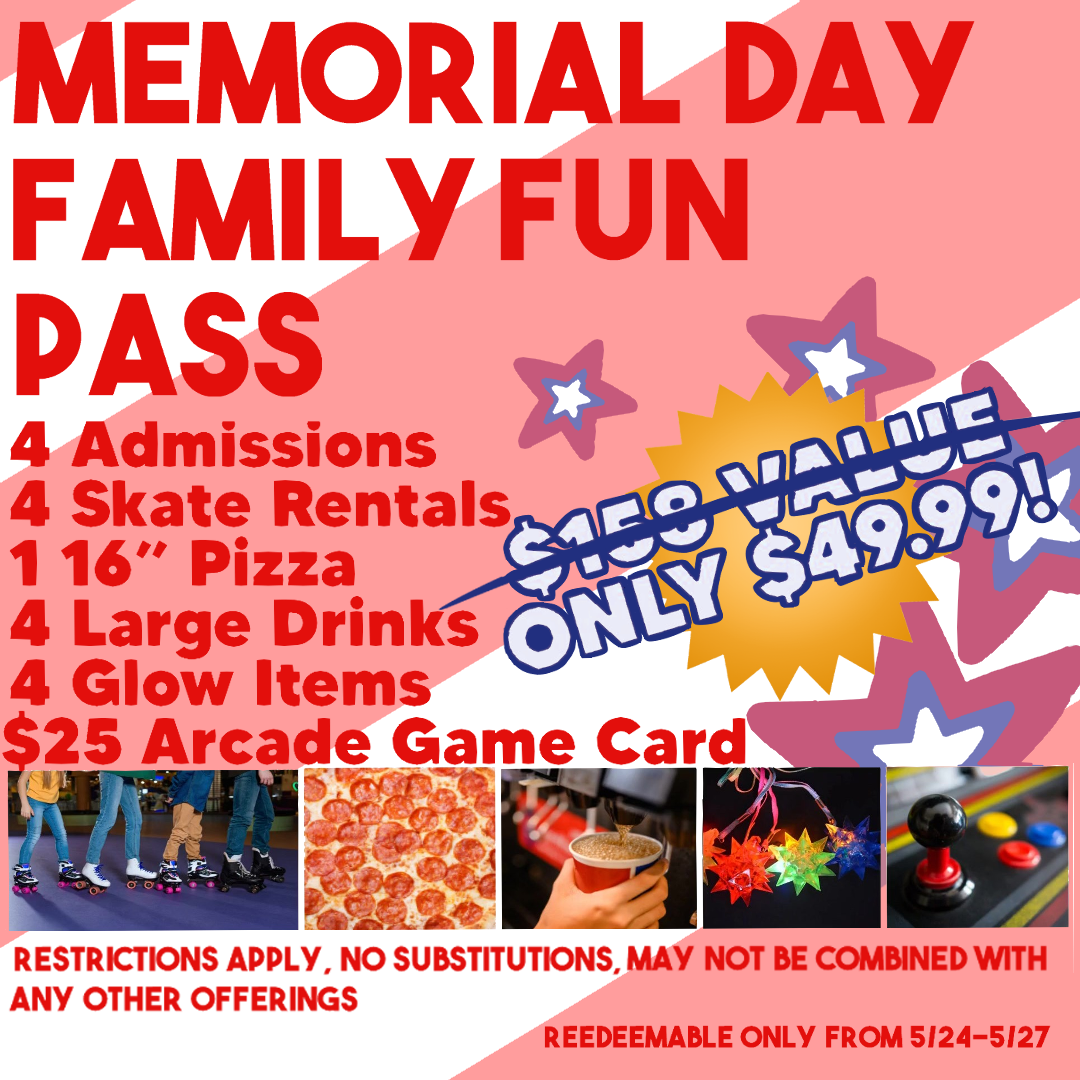 Deals, Deal, Event, Events, Memorial Day Family Fun Pass