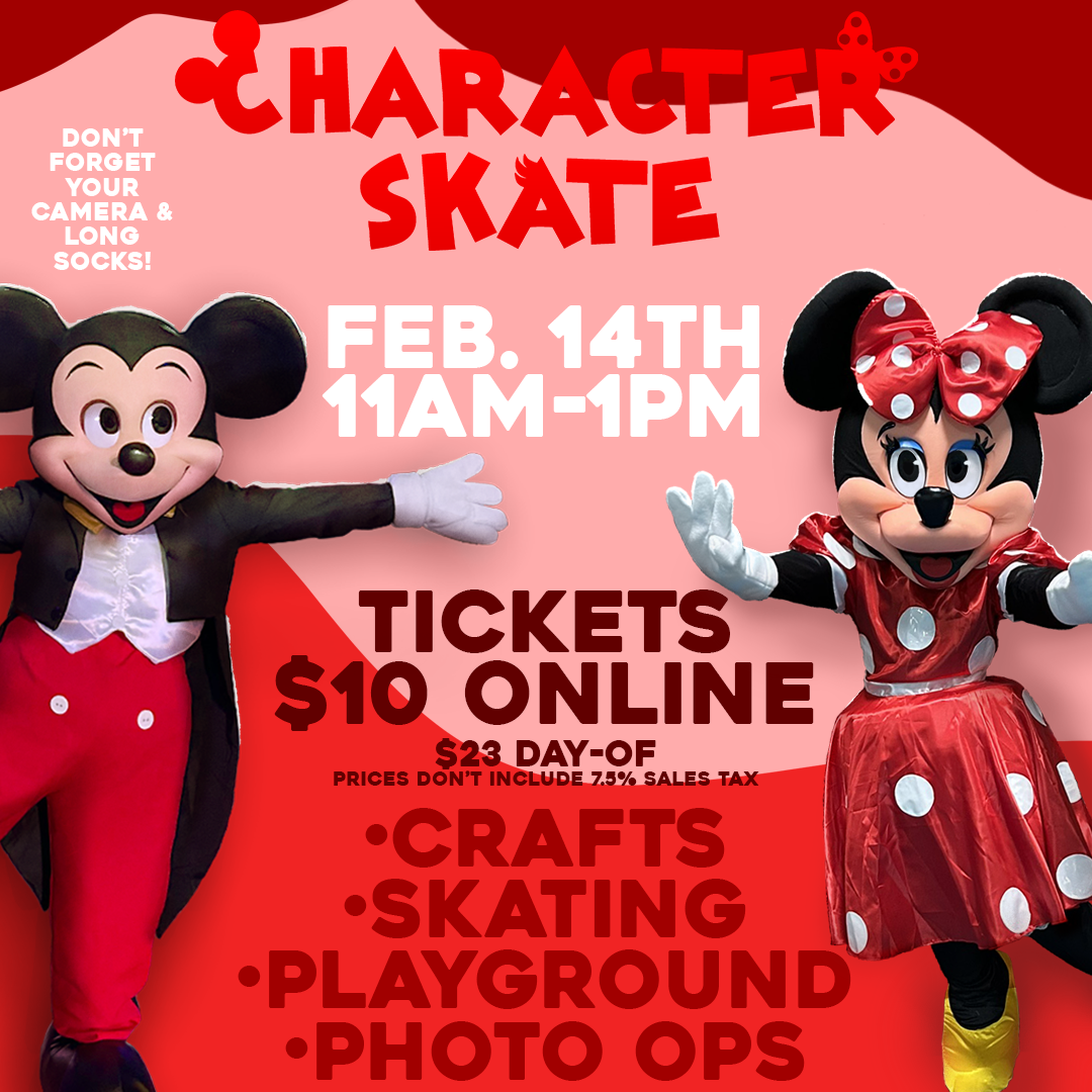 mickey minnie val FB Insta Post A promotional graphic advertising the MLK Day Family Fun Pass, an online-only $49.99 deal redeemable January 16–19, 2026. Yellow and blue text sists on a purple background.