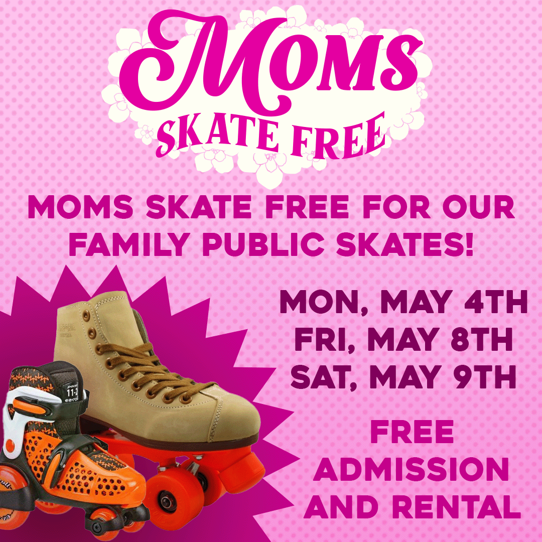 moms skate free fb insta post 2026 kids 6 and under can enjoy a special buy one get one deal for our easter tiny tots party.
